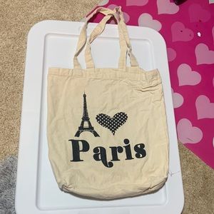 I HEART PARIS small tote bag